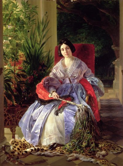 Portret van Prinses Elizavetta Pavlovna Saltykova, 1841 door Karl Pavlovich Bryullov